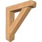 Ekena Millwork Traditional Arts and Crafts Smooth Bracket w/ Offset Brace, Western Red Cedar, 7 1/2"W x 36"D x 36"H BKT0806X36X36TRA03SWR - alternate 1